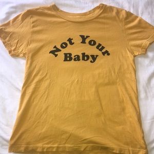 pacsun yellow short sleeve top *never worn